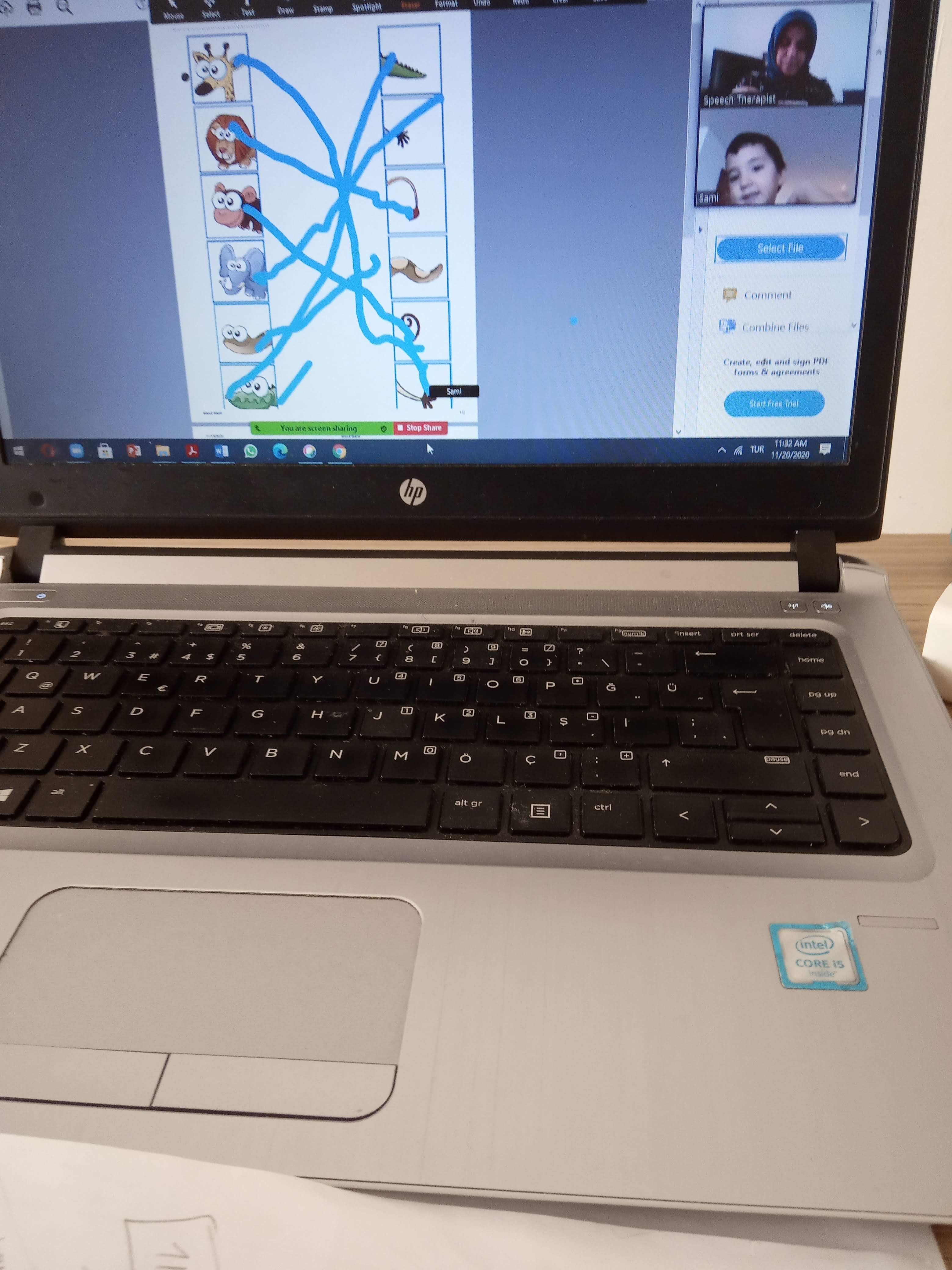 Online terapi oturumu